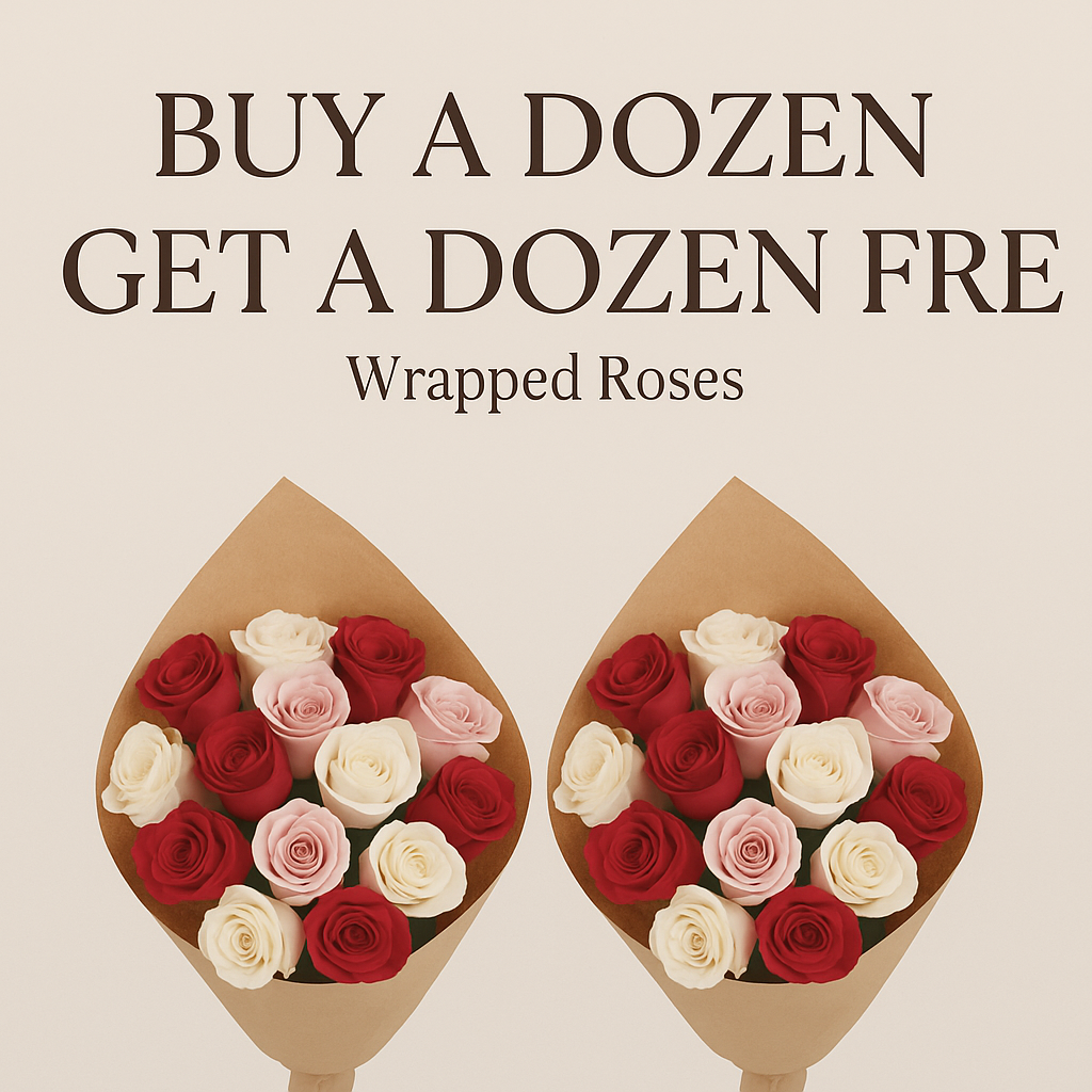 💐 Buy One Dozen, Get One Dozen Free – Wrapped